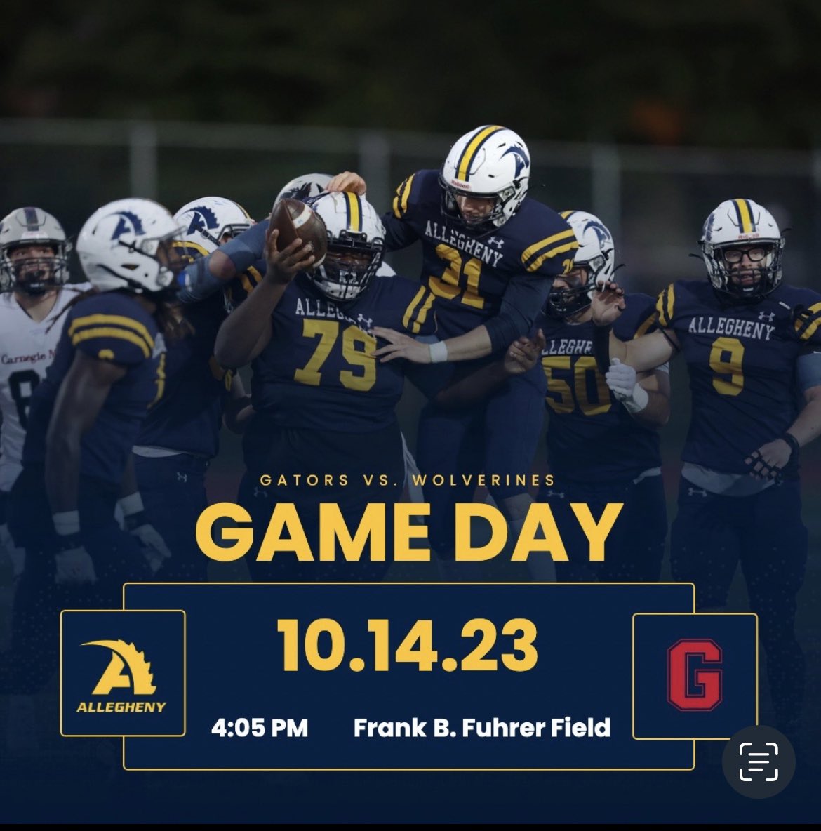 Allegheny Football tweet media