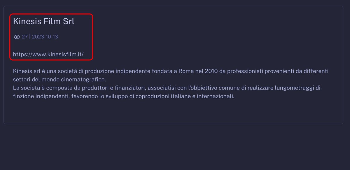 Un sabato qualunque, un sabato italiano.
#Ransom | #Ransomware: 3 nuovi Target 🇮🇹
FAIETA MOTORS SRL (Abruzzo)
faietamoto.it
MARIO DE CECCO SPA (Abruzzo)
dececco.net
KINESIS FILM SRL (Roma) | <a href="/KinesisFilm/">Kinesis Film s.r.l</a>
NB.: rivendicazioni non ancora presenti su <a href="/ransomfeed/">Ransomfeed</a>