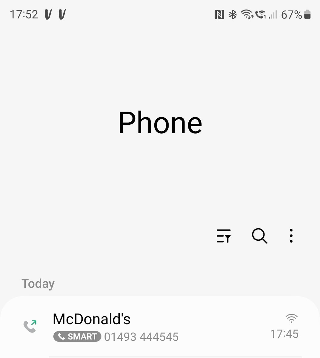 Got home to find no stickers on any drinks or fries at <a href="/McDonaldsUK/">McDonald's UK</a> Gapton Hall. One sticker, Mozerella, sticks. Tried calling them and just rings and rings, and no one answers. Ordered tonight 14/10/23 16:57, Order Number: 067.