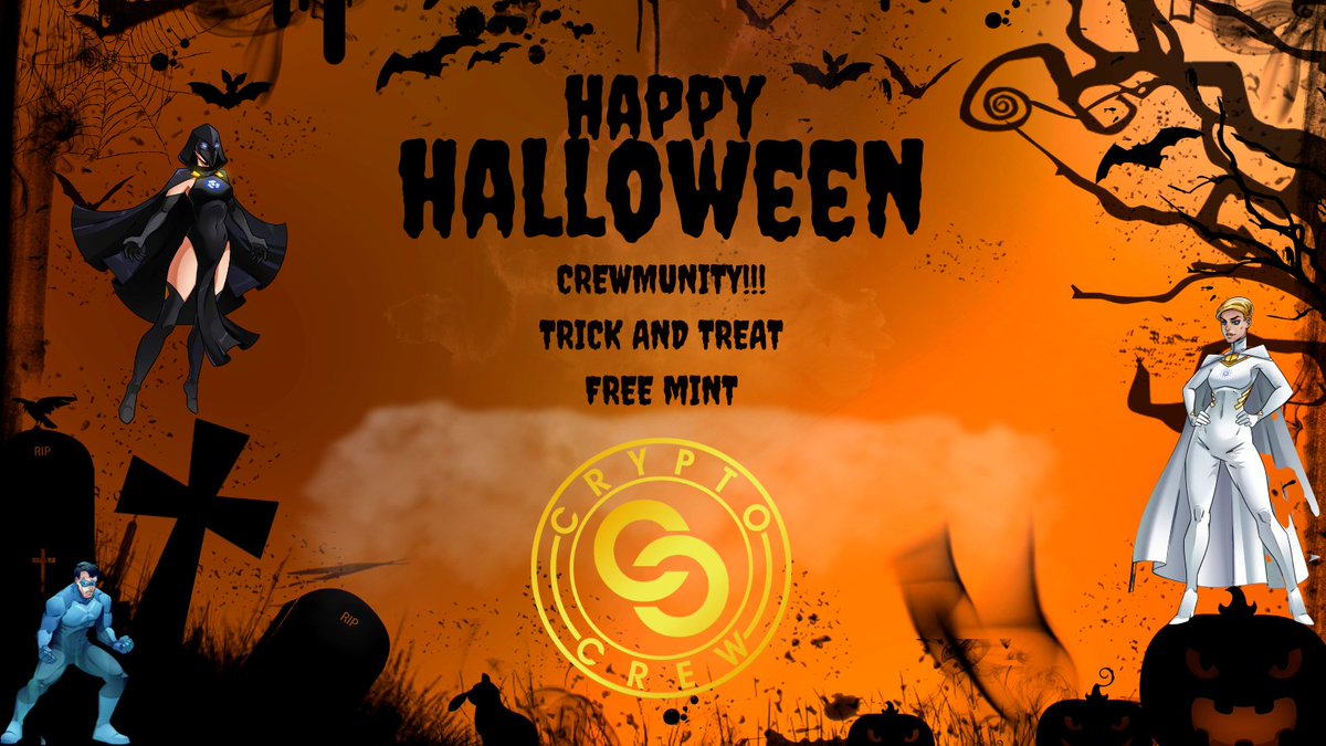 Are you a Genesis Collection holder? 🦸‍♂️💎🙌

Here's a special treat for you! Receive 1 free Trick and Treat NFT
mint in our Halloween Giveaway.👻

Remember, these #NFTdrop hold more than meets the eye; stay tuned for their exciting use in the future.
🔗 app.komet.me/nfts/Crewmunit…