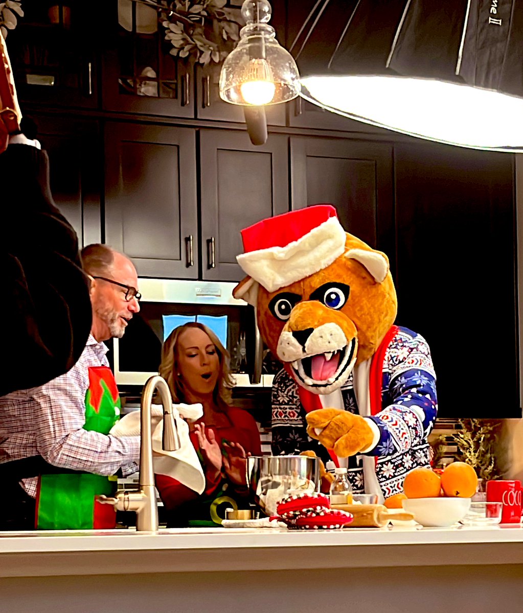 Cooper the Cougar is on the prowl for top-notch Christmas content. #ChristmasInOctober #gocougsgo @erichogue @CCU_CAGS