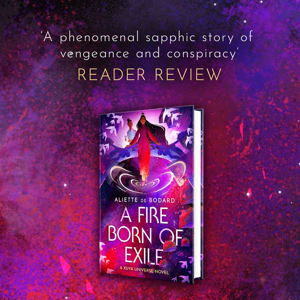 Don't believe us about how incredible A Fire Born of Exile by @aliettedb is? Check out these reader reviews! 'A phenomenal sapphic story' ⭐⭐⭐⭐⭐ 'Delicious' ⭐⭐⭐⭐⭐ 'Captivated me from the start' ⭐⭐⭐⭐⭐ 'Loved every minute!' ⭐⭐⭐⭐⭐ Out now: geni.us/AFireBorn