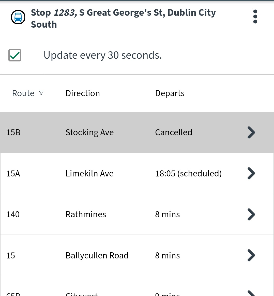 EstherK92's tweet photo. @dublinbusnews why have two 15b buses been cancelled? https://t.co/EhknSCON9V