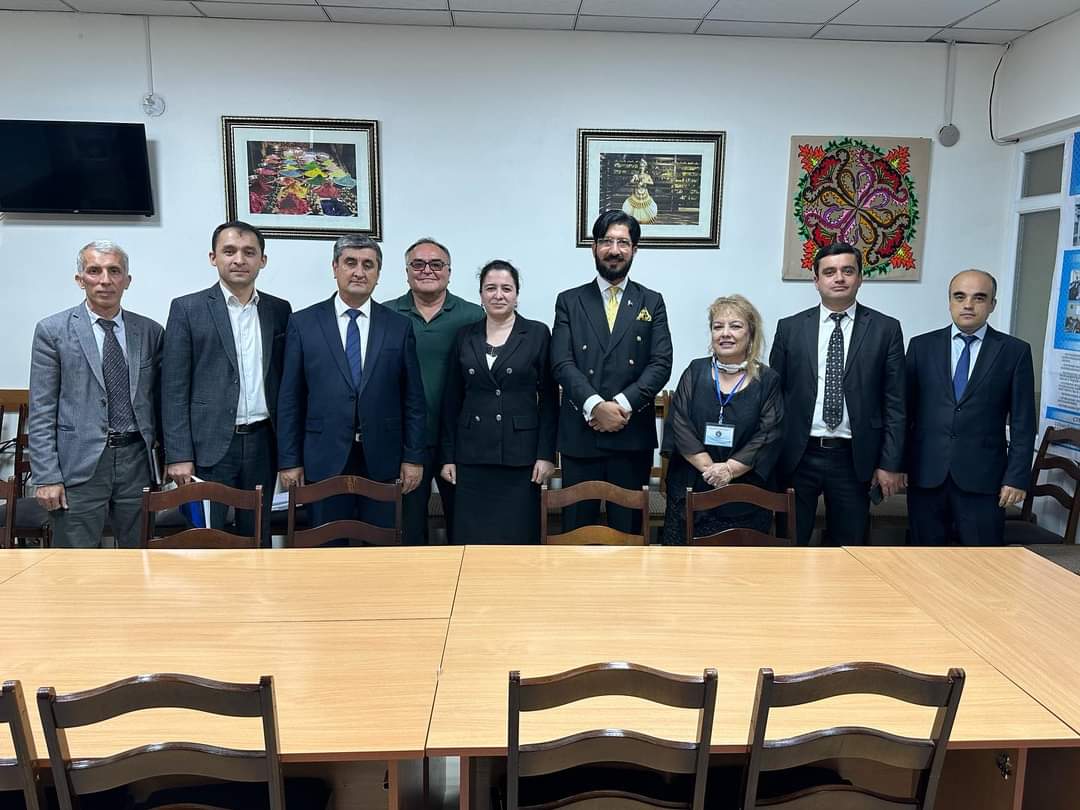 Interactive session at Institute of Asian and European Studies, National Academy of Sciences, Tajikistan. The discussion encompassed various topics, including the historical and cultural connections between South Asia and Central Asia; Current situation in Afghanistan;