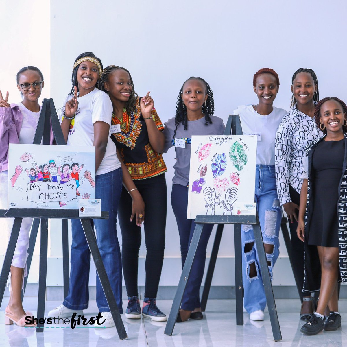 Reproduce This! was an art gallery experience in Nairobi and New York produced by a team of girls in support of girl artists. Through our Girl Activist Fellowship Program, they’ve spent the past year learning how to imagine, plan, and execute an activism campaign. ✨