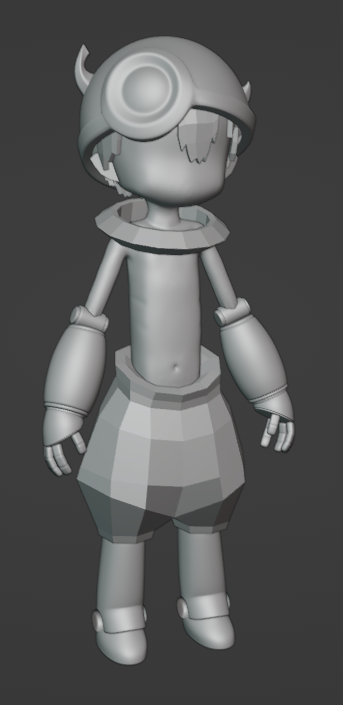 excellund's tweet photo. I'm trying to learn to do some more detailed character models, as I thought low poly wouldn't be as usable for what I want to do with my main character. 

I just wanted to post a progress photo of a tutorial by @dani_kreuter that I'm following. https://t.co/XdjAUyhnvT