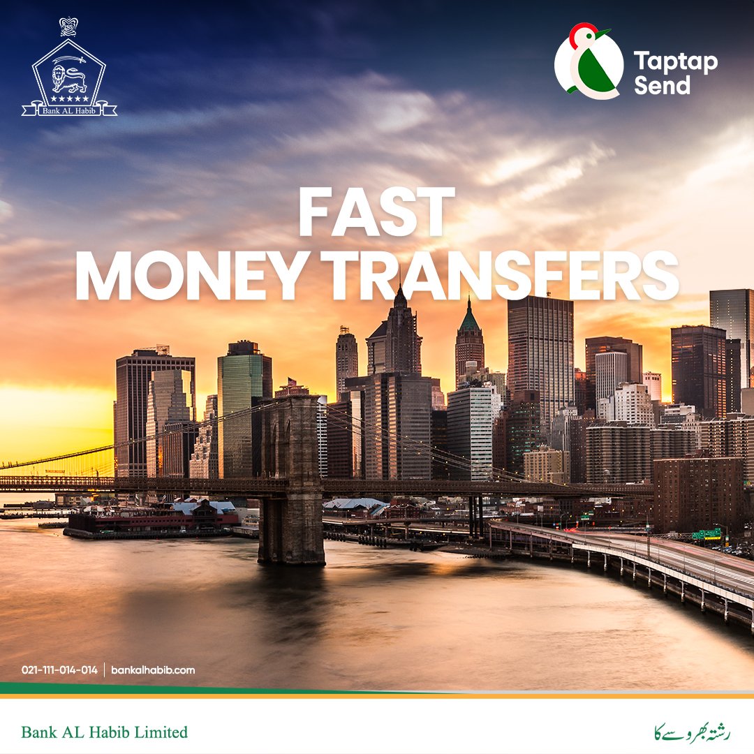 BAHLOfficial's tweet photo. Send money from anywhere in the world instantly with Taptap Send and Bank AL Habib.
For more details, simply inbox us or visit our website https://t.co/foYbYEAk5Z
You can also call us on (021)111 -014 - 014.
#TaptapSend #RemitPartner #Remittance #BankALHabib #RishtaBharosayKa https://t.co/dALvGrTCSF