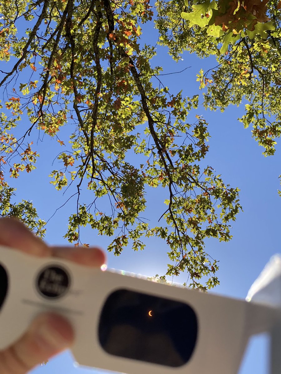 KatieAxsom's tweet photo. Partial Solar #Eclipse October 14th , 2023 https://t.co/ng2bESN3Pp