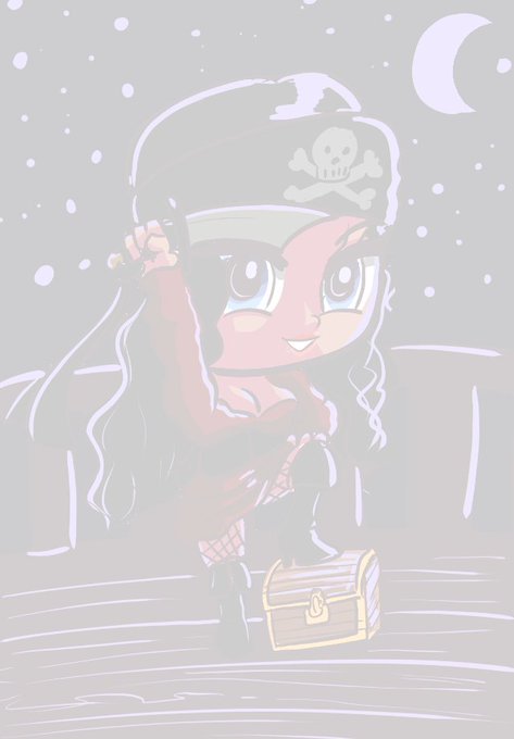 on the 14th day of October for our halloween Phone wallpapers we have @KyraHellfire as a Pirate! https://t