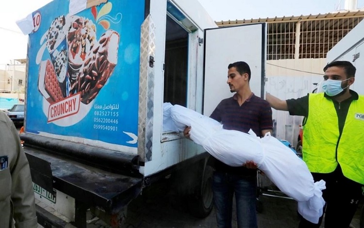 Gazze’de morglar doldu, cesetler dondurma dolaplarına konuluyor! krdnews.info/gazzede-morgla…