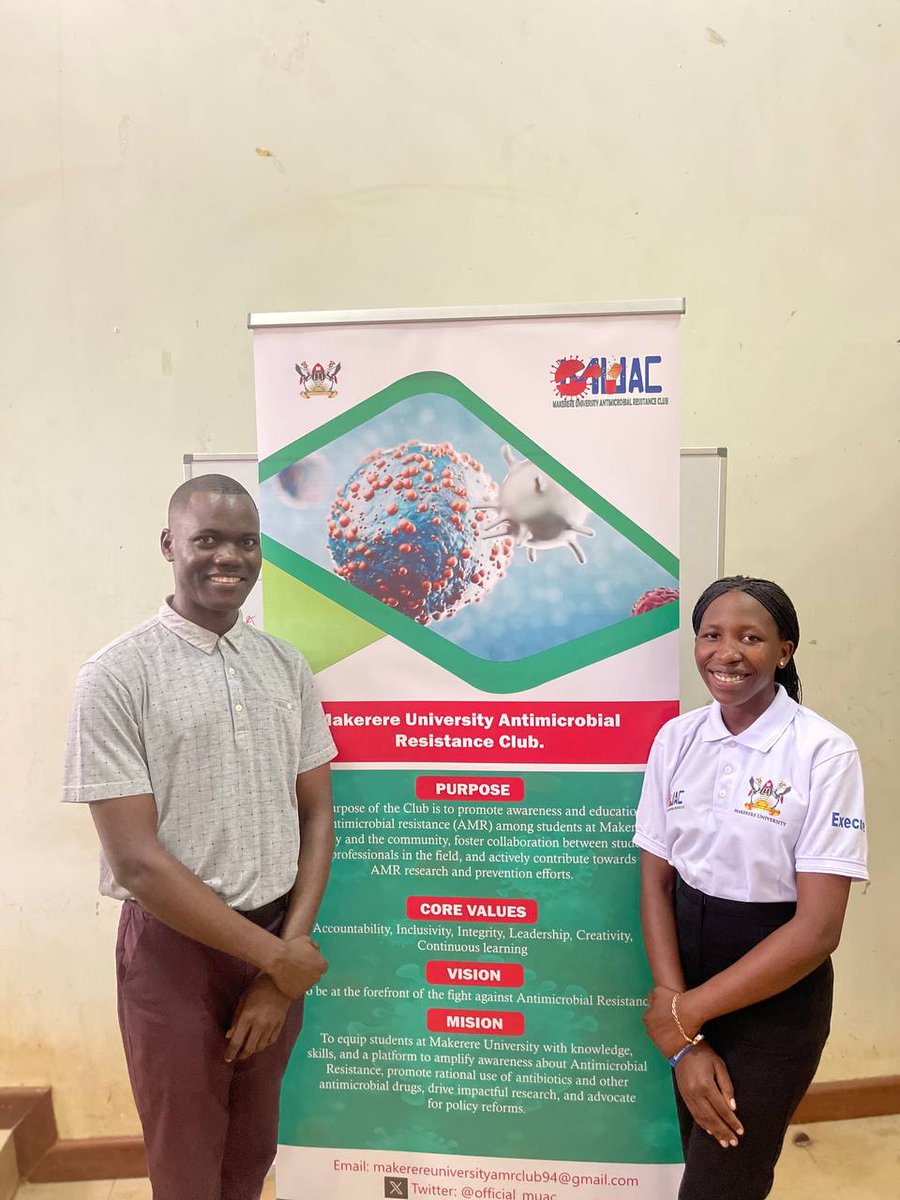 UYCAS256's tweet photo. The @official_MUAC Launch was a success 🍾
🥂 Cheers to Your well- deserved Achievement!
Our team lead of @UYCAS256
that is, Dr.@EdemafredOtto & Dr.@AkelloCatheri11 also attended the launch🤝
#FightingAMRTogether https://t.co/yrLMNXK8xi
