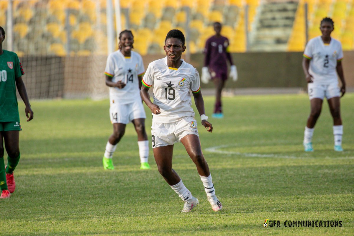 82’

Goallllll

Helen Alormenu gets the ball over the goalkeeper. Our third of the day!

🇬🇭 3:0 🇬🇼

#FIFAU20WWCQ #FIFAWWC 

C’mmon #BlackPrincesses 🇬🇭 
#StrongerTogether💪🏽 
#ShineBlackPrincesses✨
#BringBackTheLove 🥰