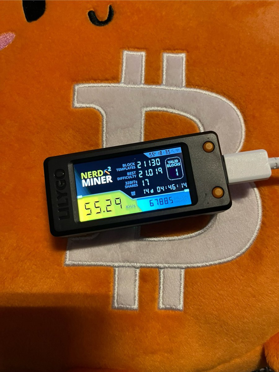 toffifong's tweet photo. Boom 🚀🚀🚀
Da ist er, mein erster Block #btc
und das nach nur 14 Tagen 😜
#bitcoin #nerdminer #56kh/s #1validblocks #hash #orangepille
#btc #hodl #stacksats #sha256
#rabbithole #lightning #fckecb
@siggismallz #meinblock #aggroberlin https://t.co/l0svZZ2pvO