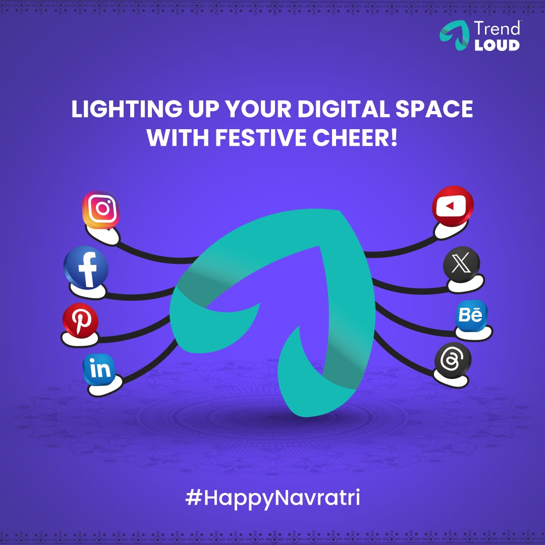 ✨May the spirit of Navratri illuminate the path to success and prosperity. Wishing everyone a joyous and blessed festival!🌟 #Navratri #Navratri2023 #Trendloud #Trendlouddigital #Wishpost #festive #festivevibes