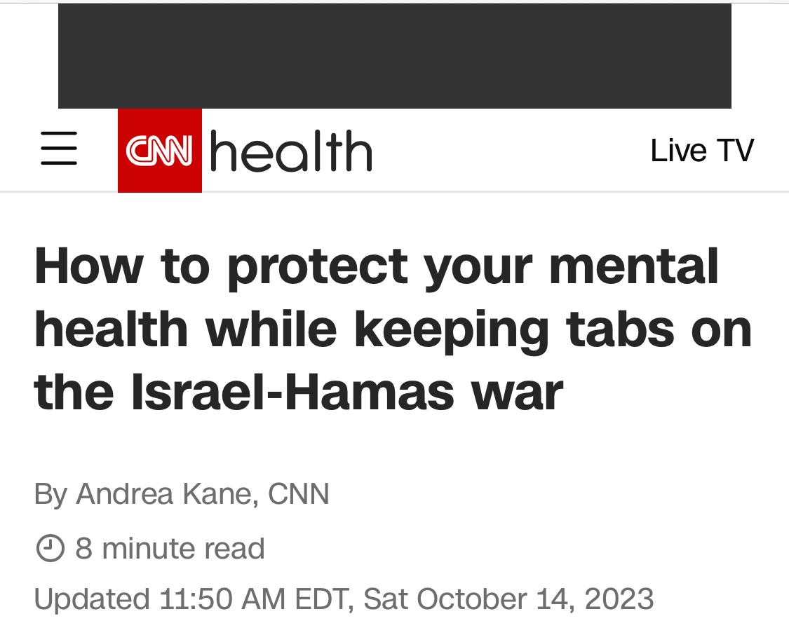 FearDept's tweet image. The first step is to stop watching CNN.