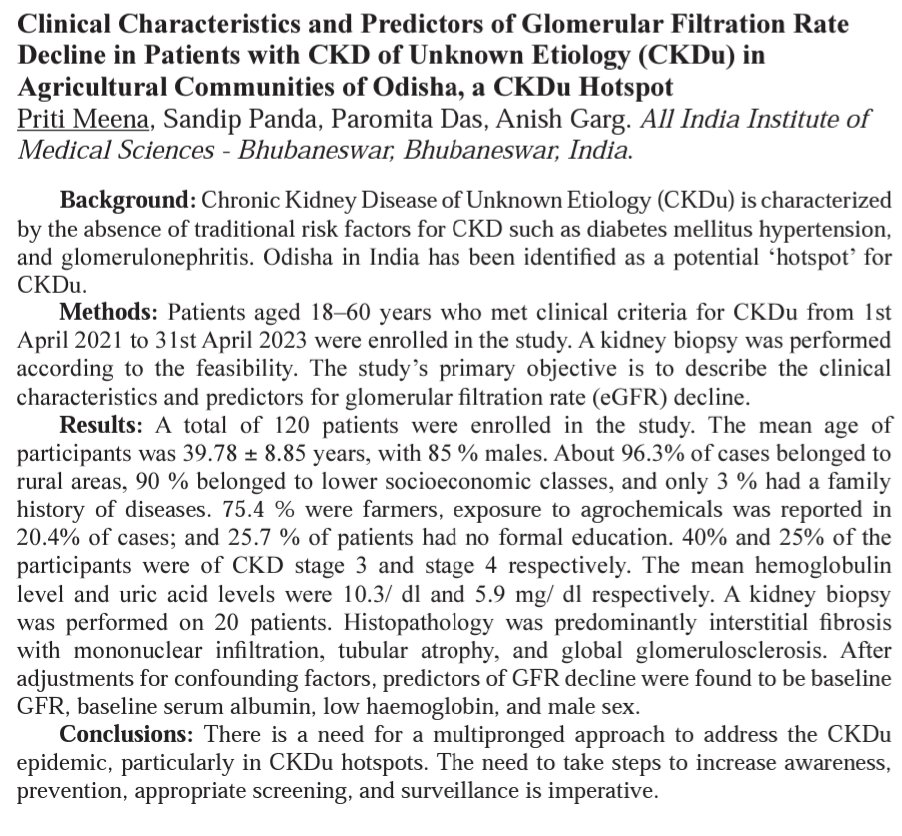 💥Thrilled to see our CKDu data in <a href="/JASN_News/">JASN_News</a> abstract book.
For upcoming 
<a href="/ASNKidney/">American Society of Nephrology</a> 🌟 #KidneyWeek2023🔰