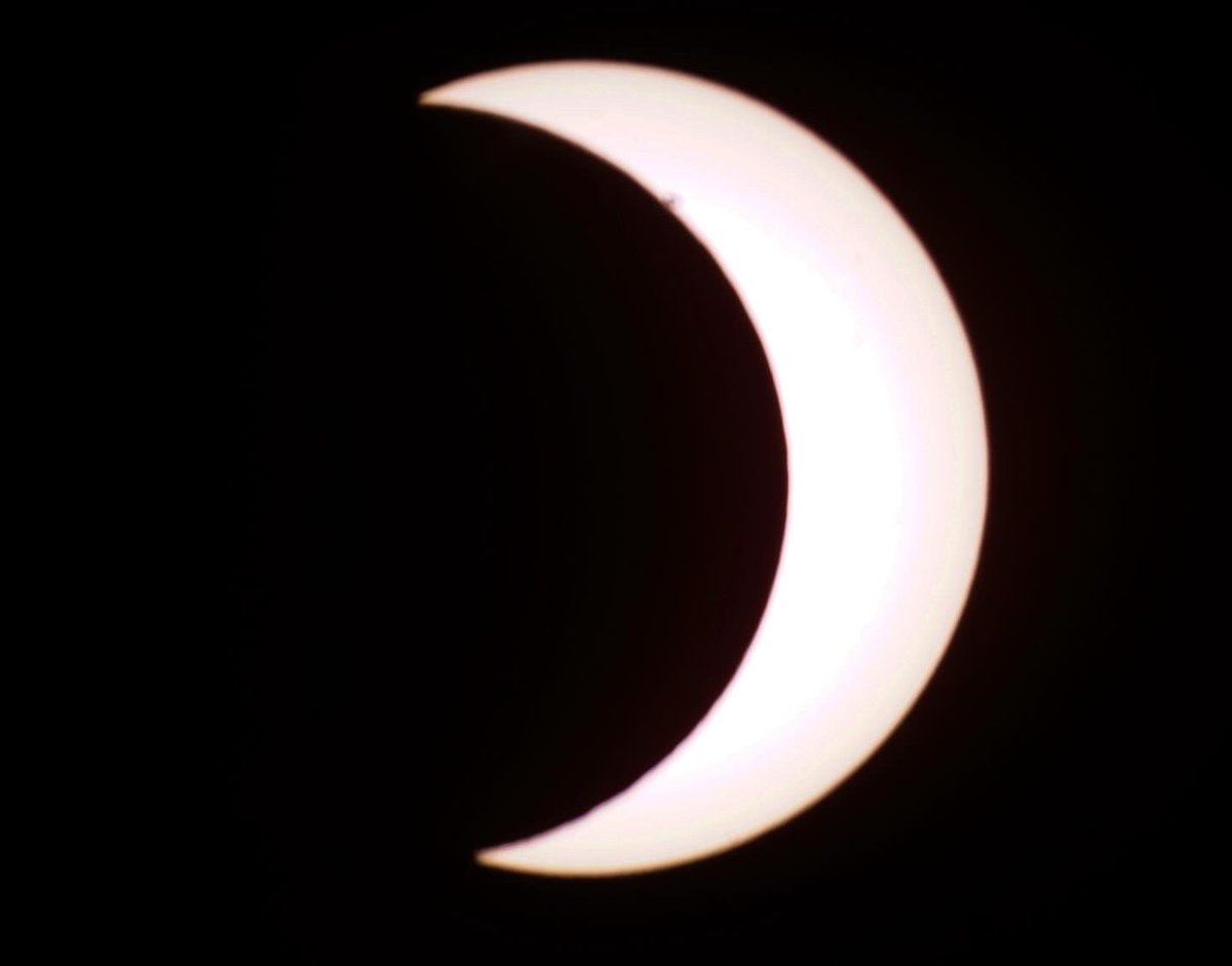 Solar eclipse 2023, viewed from Los Angeles. 🔭 🤓 <a href="/Celestron/">Celestron</a> 

#eclipse #solareclipse #eclipse2023 #solareclipse2023