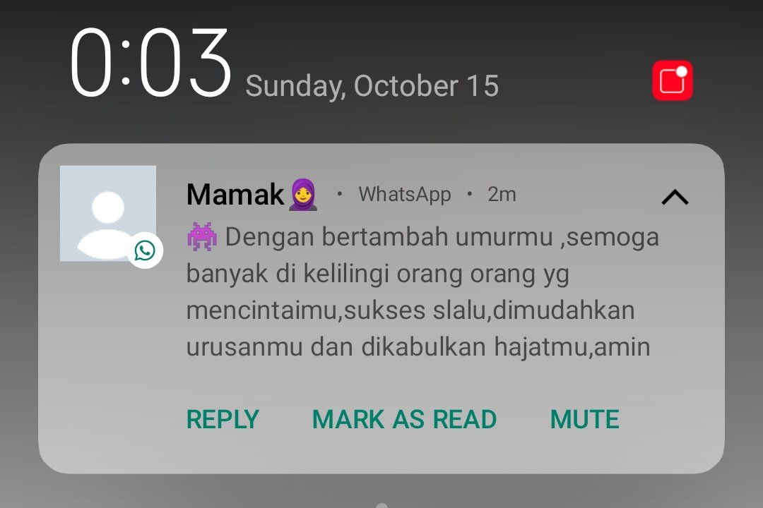 Gapapa gak ada yang inget sama ulang tahunku hari ini, yang penting orangtuaku inget hehee