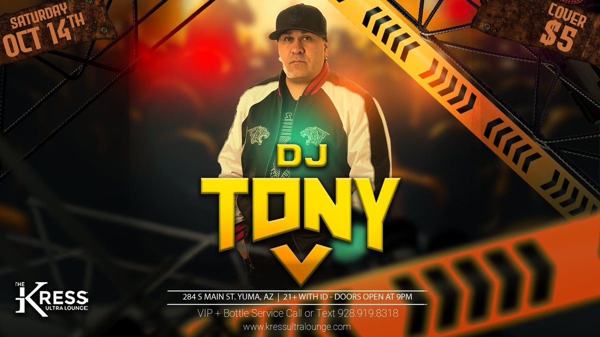 DJ Tony V in the place to be tonight! It’s about to be a wild one! 🤟🏼🤟🏼🤟🏼