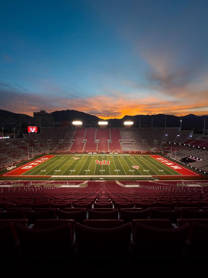 Before the #Eclipse, the morning skies put on a little bit of a show at <a href="/Rice_Eccles/">Rice-Eccles Stadium</a>. #GoUtes 

📸 Jack Wiley