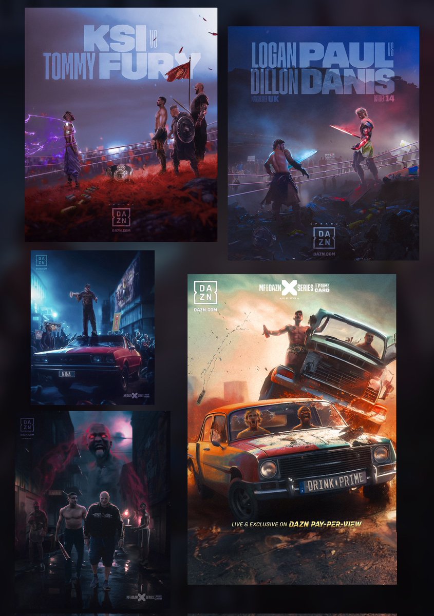 xPRKRx's tweet image. It's Fight Day 🥊

Here's all the posters I've made for the #PRIMECARD 🎨