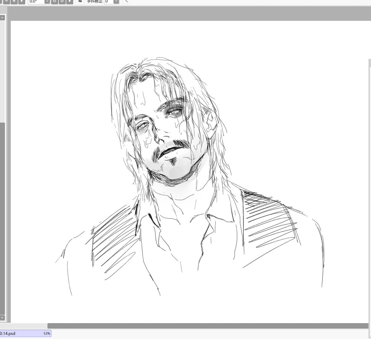 用错了笔刷挺想亖的