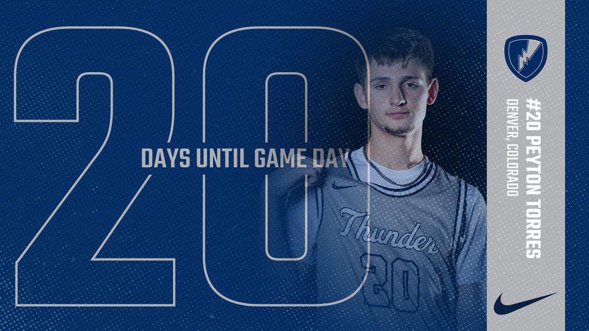 Game Day is in 2️⃣0️⃣ Days! ⛈️🏀

<a href="/PeytonTorres2/">Peyton Torres</a>

#RollThunder