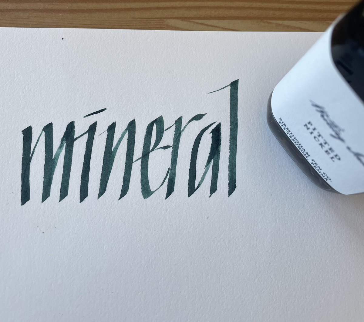 Pitted Nickel ink from
<a href="/birminghampens/">Birmingham Pen Company</a>