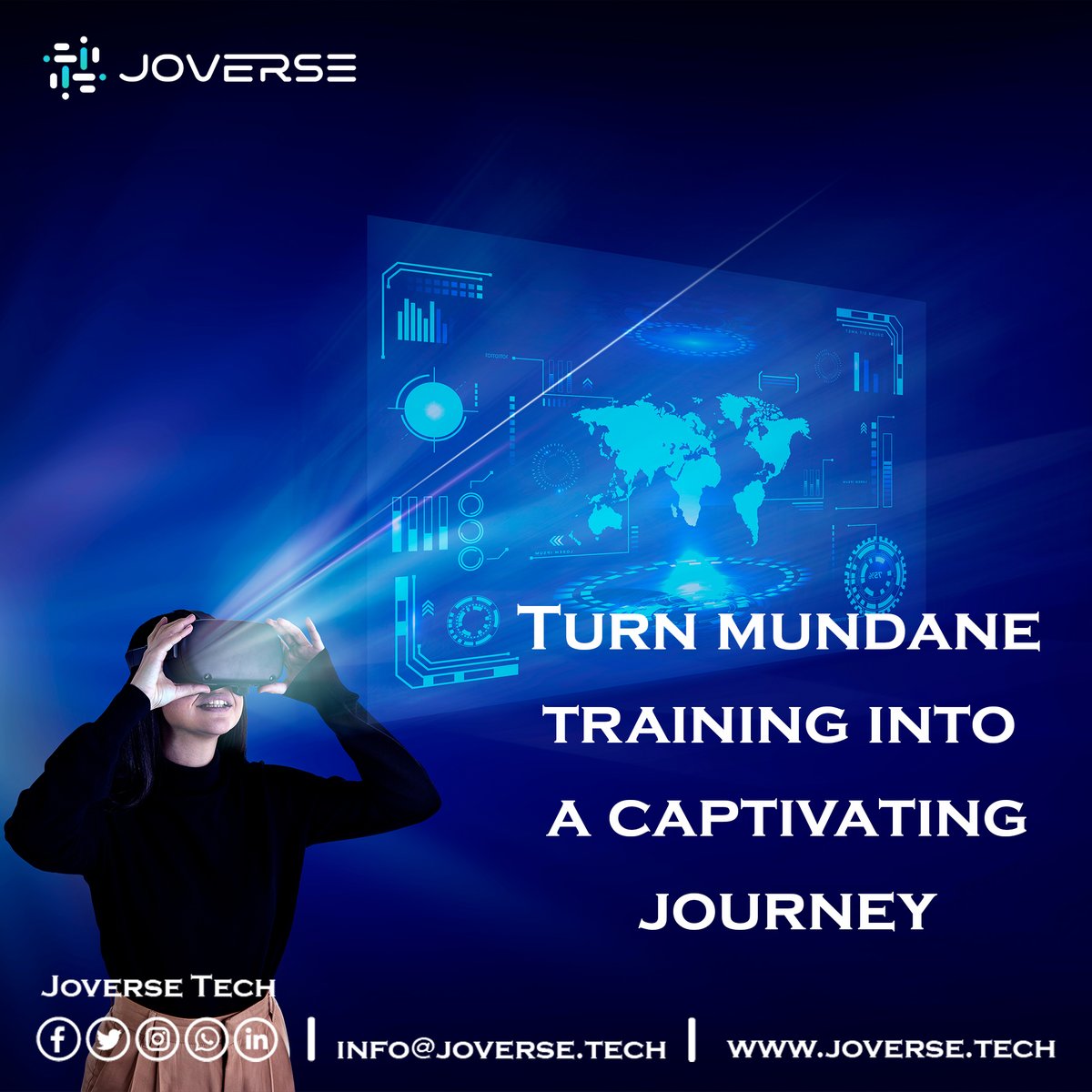 Joverse_tech's tweet image. 🌟   Enchanting Training with VR &amp;amp; AR! 🪄 Make Learning Magical.   ✨
    #EngagingEducation #VirtualMagic.

Call Us: +962 77 256 5710
 Visit Us: joverse.tech

#Education #AIinEducation #ContentEnhancement #Training #AdvancedLearning