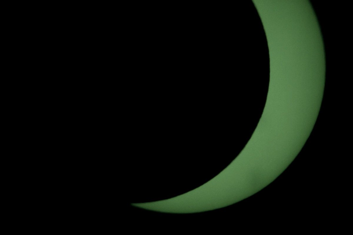 HyerRocket's tweet photo. Was able to catch today's annular eclipse! I also got some Jupiter and Saturn pics getting setup last night https://t.co/cTxYXqhYve