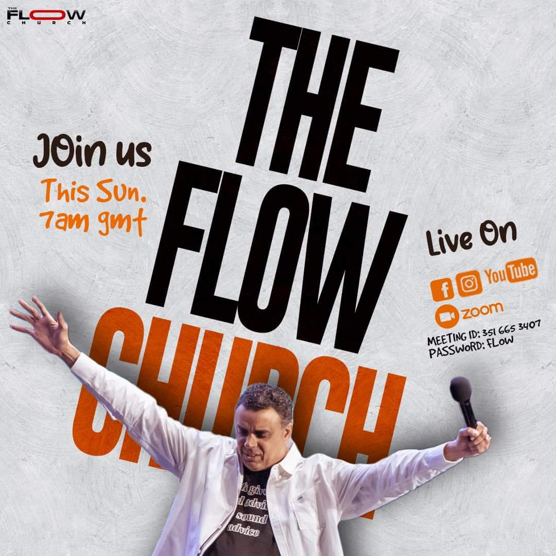 I can’t wait to meet you at tomorrow’s Flow Church service. God has great things in store for us. Remember it’s at 7am GMT! Are you ready?? #goodtimes #onlinechurch #flowchurch #flowwithme