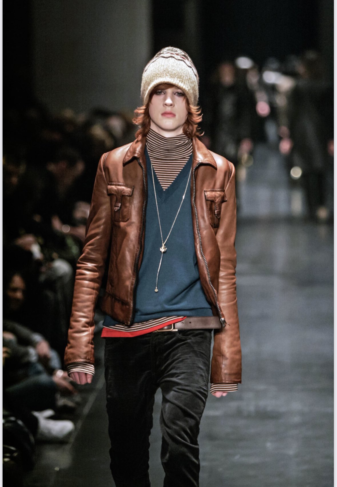 dior homme AW05 ハーフジップニット