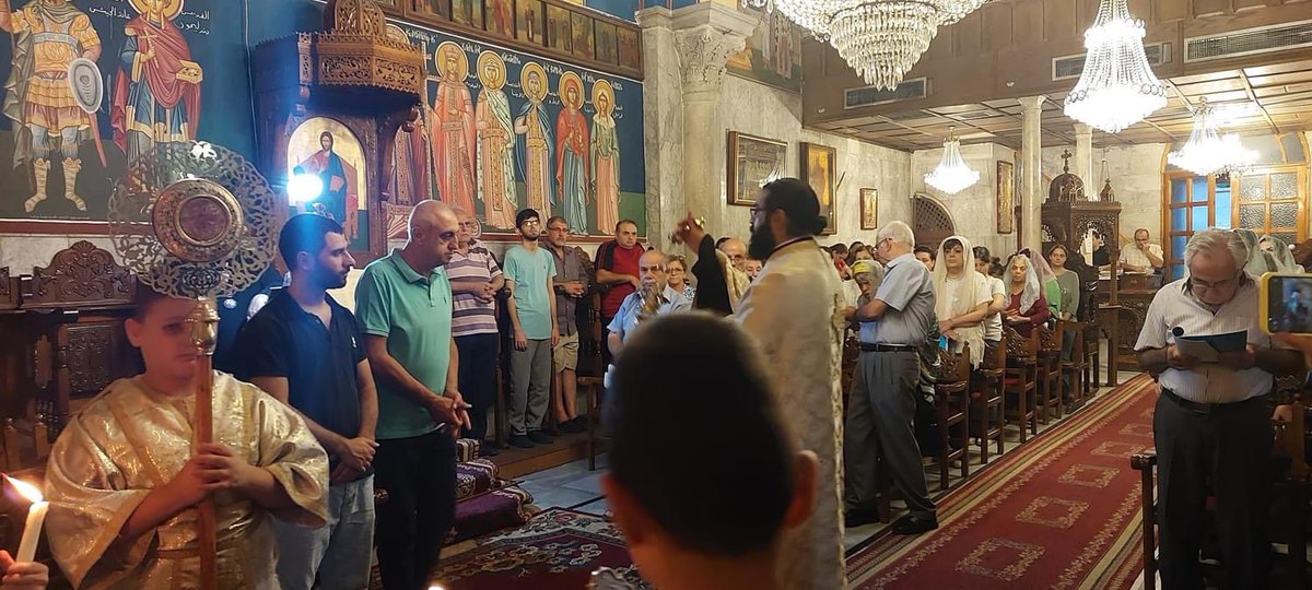 The Orthodox Church of Saint Porphyrios in Gaza today.  In the midst of war, the Church is packed.  Powerful message for all of us.  #repost #faith #peace #hope #gotochurch  <a href="/Elpidophoros/">Elpidophoros</a> <a href="/goarch/">Greek Orthodox Archdiocese of America</a> <a href="/GOARCH_Press/">GOARCH Press Office</a> <a href="/OrthoObserver/">Orthodox Observer</a>