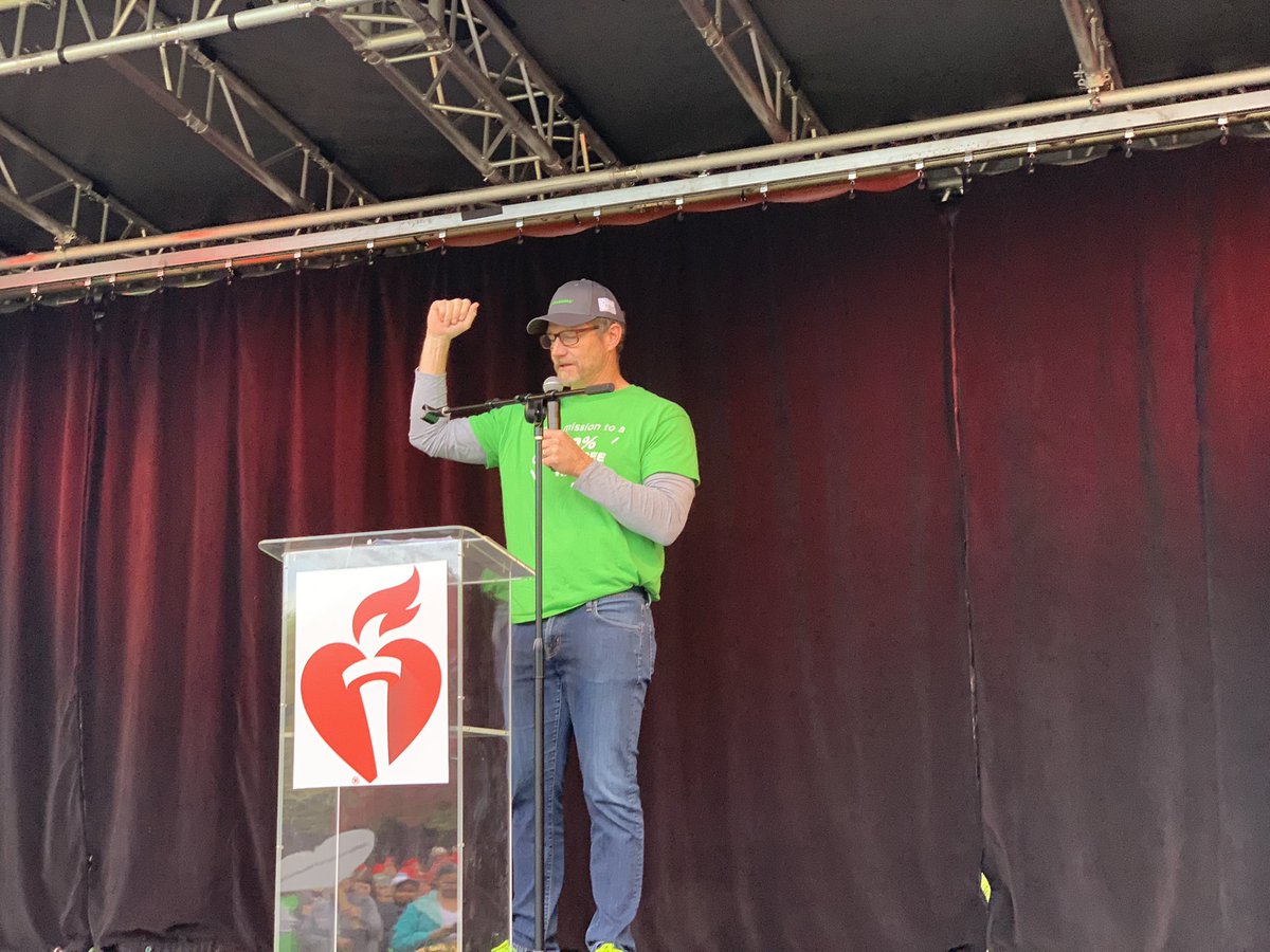 Thank you to our Heart and Stroke Walk Chairman, Mark Mitchke from @DeltaDentalWA for your commitment to nutrition security and the #HeartStrokeWalk