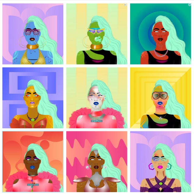StevenLu168's tweet photo. Just bought my 1st Rainbow Bright skin tone with my favorite Cyber Mint hairstyle WOWG, SUPER HAPPY. ONE last skin tone left : NIGHT GODDESS. Once again, wish me luck.  

@worldofwomennft
#wowfollowwow https://t.co/P0ec5m4D7N
