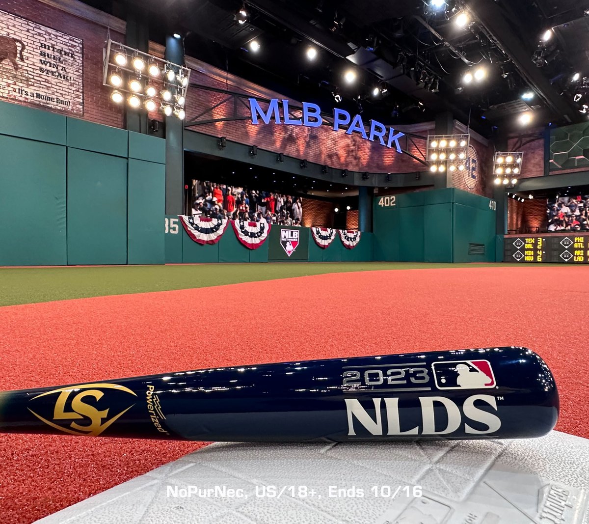 REPOST for a chance at a <a href="/sluggernation/">Louisville Slugger</a> NLDS bat and relive the <a href="/Phillies/">Philadelphia Phillies</a>' NLDS-clinching victory at 2pm ET on MLB Network 📺

Rules: atmlb.com/1RXSa4v | NoPurNec, US/18+, Ends 10/16