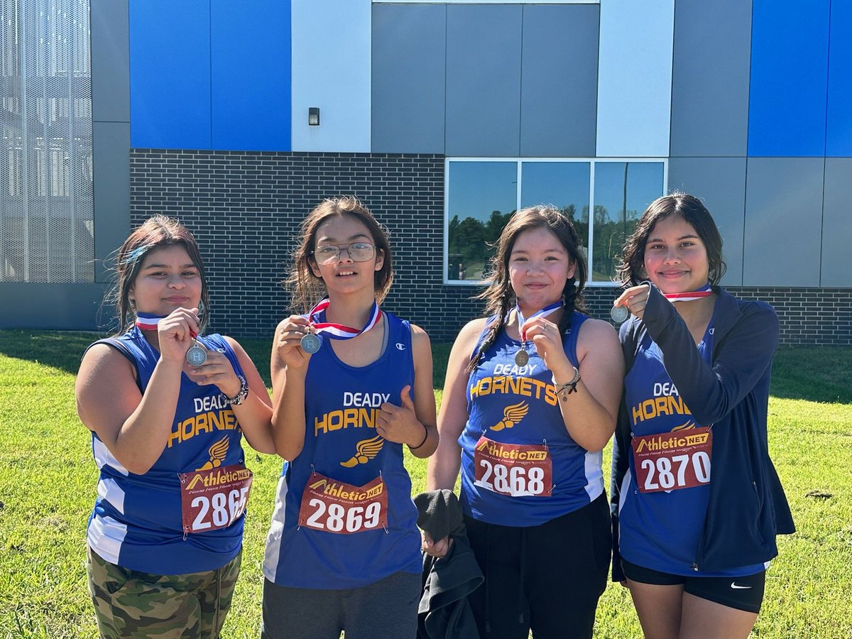 AEMA_JDMS's tweet photo. We are Hornet proud of our cross country team!  The 7th grade girls and boys teams placed 2nd overall in District 4.  Way to go! https://t.co/oSDNz2tVEm