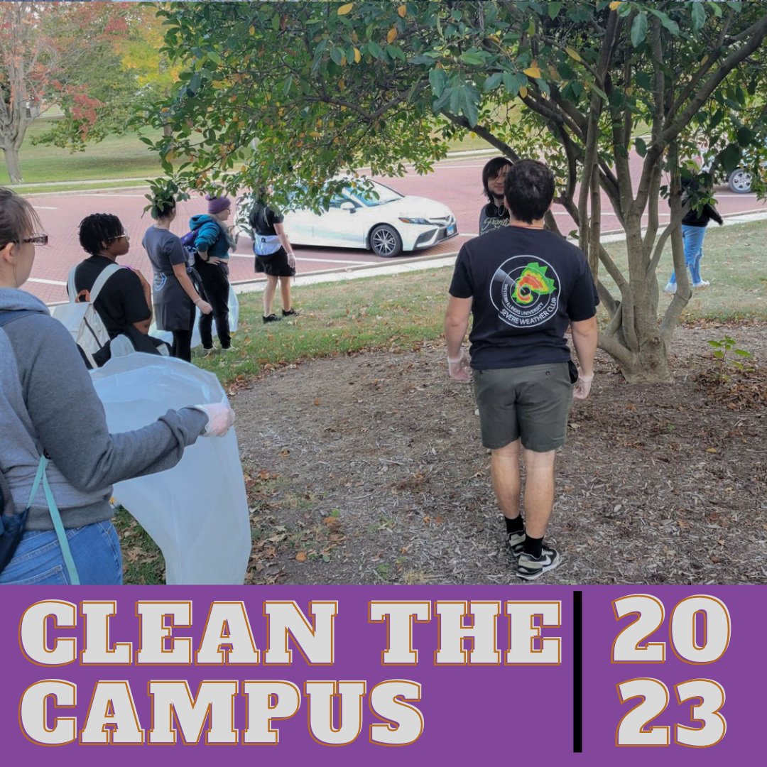 This past Wednesday, our club members took 2 hours out of the day to help get rid of and clean up garbage and waste all around campus! 

#wiu #wiuswc #wiuams #nws