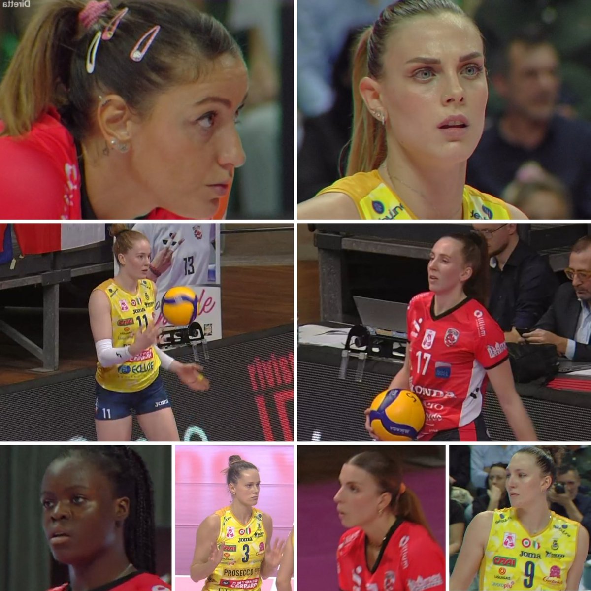 darkokerim's tweet photo. Il #saturdaynight è più un pomeriggio con @marcofantasiatw e @PisaniGiulia per il derby delle sorelle #Haak che si sfidano con le maglie di @CuneoGranda ❤️ e @ImocoVolley 💛 #cuncon 0-3 20-25;12-25;14-25 🏐 #volleyballgirls #pallavolo #volley https://t.co/4jv3UhNUoV