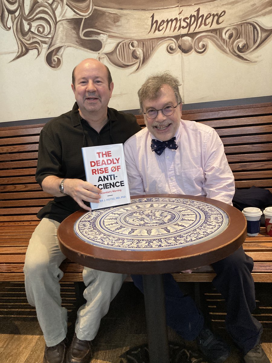 How hilarious is this? A climate-science manipulator (M. Mann) and a COVID-vaccine pusher (Peter Hotez) meet in Philadelphia to discuss 'The Deadly Rise of Anti-science'... 🤡
These two guys represent all that's wrong with mainstream climate science and immunology today!