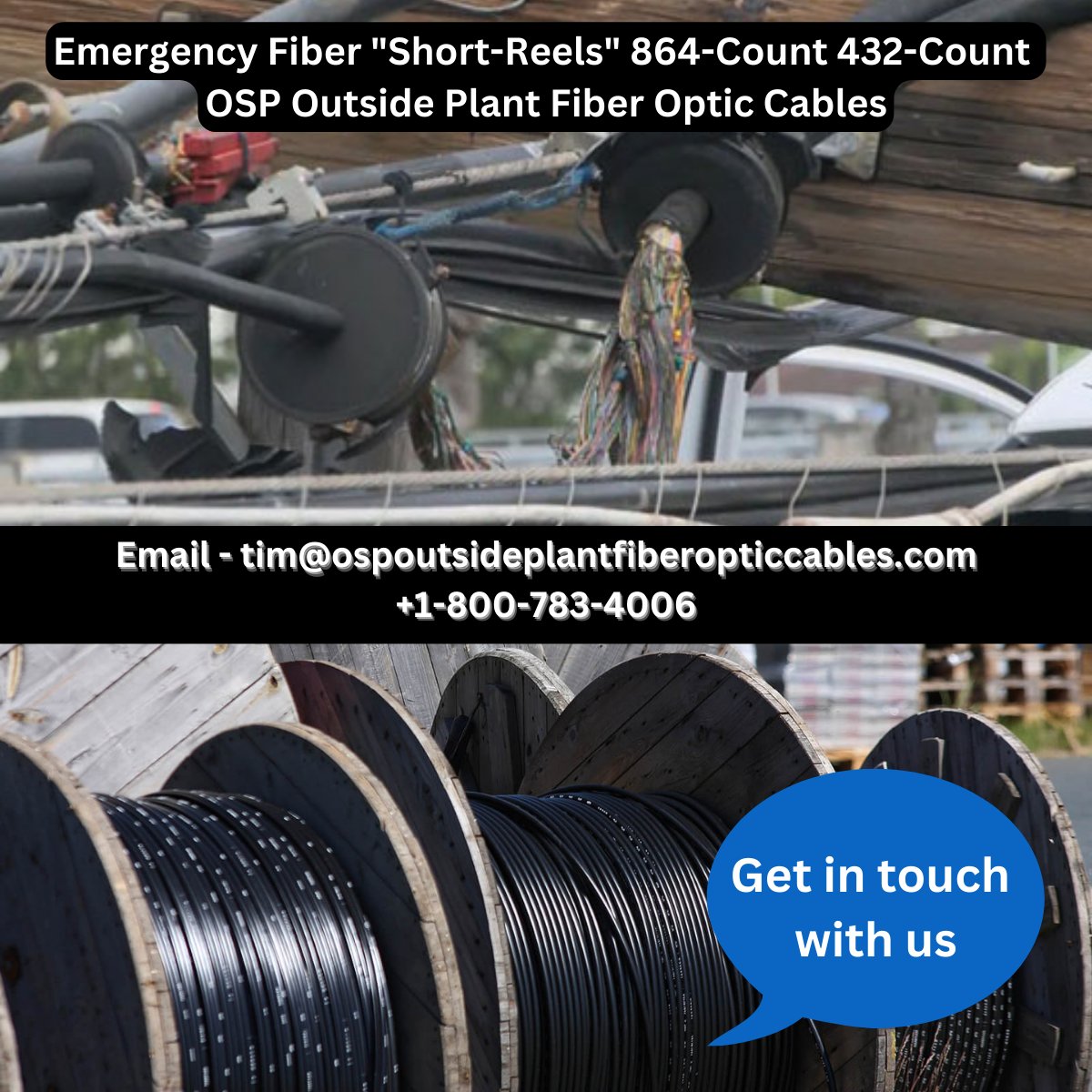 Prepare for emergencies with Bulk OSP Fiber Optic Cables! In-stock 864-count 432-strand Corning Ribbon. Fast deployment, discounted prices. Nationwide availability. Contact us! 🌐🔧

#EmergencyFiber #FiberOptic #HurricaneReady
