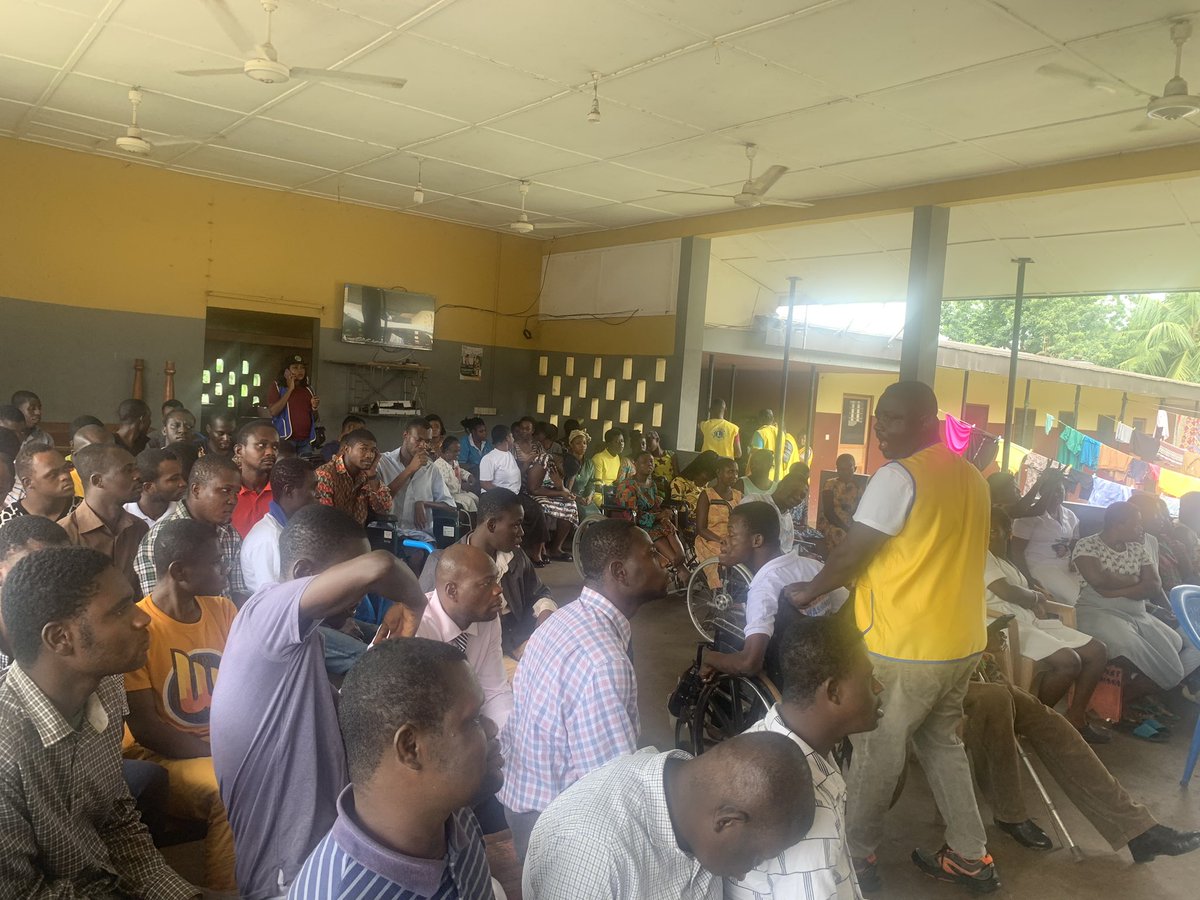 KsiRoyalLions's tweet photo. Our Vision Awareness activity came off at the Edwenase Rehabilitation Center, Kumasi-Ashanti region.

Over 100 specially challenged persons benefited from the eye screening activity.

#visionfirst
#loveyoureyes
#ChangingTheWorldTogether https://t.co/gW5T3v3xEX