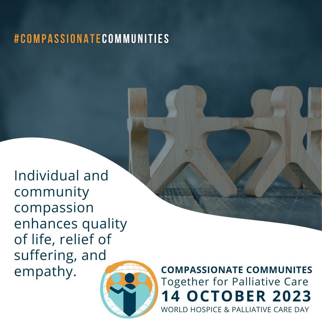 judy_foote's tweet photo. Today, Oct 14, is #WHPCDay supported by @whpca & @CanadianHPCAssn to celebrate & support hospice & palliative care around the 🌎 & raise awareness of end-of-life issues. #WHPCDay23 theme is “Compassionate Communities: Together for Palliative Care”. Visit https://t.co/0NX6RDGVf4 https://t.co/XWQWK0mAij