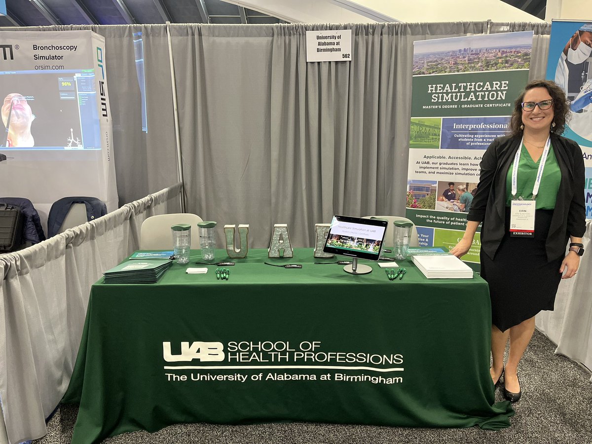 Come see me repping the @UABSim program at the #ANES23 conference, booth 562!
