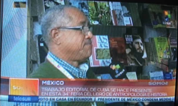 CITMATELOficial's tweet photo. 📚🇨🇺El trabajo editorial de #Cuba se hace presente en la 34 Feria Internacional del libro de Antropología e Historia.
➡ Entrevista de @teleSURtv a especialista de #EdicionesCitmatel   participante en #FILAH2023 https://t.co/xaokyxFY2E