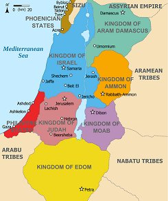 scousetory54's tweet photo. @_strivingmuslim @DrLoupis Some might disagree. Map of the area 1000B.C. The red bit the philistines are the antecedents of Palestinians. https://t.co/rICBooZ4Bi