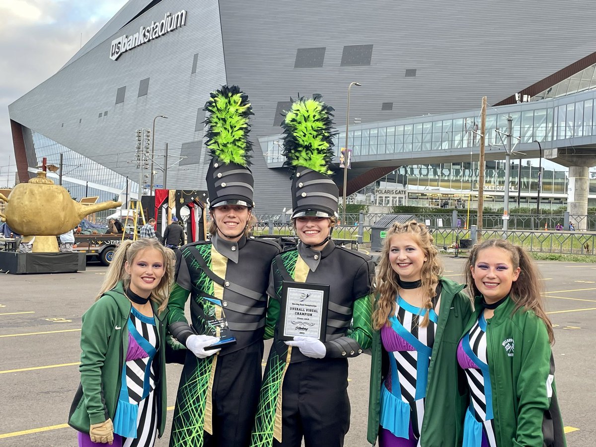 Congratulations Wildcats on your Class AAA Championship and award for Outstanding Visual Performance in Class AAA! We are excited for our Finals performance at 9:45! #wildcatpower @MWHSactivities @MWHSWildcats