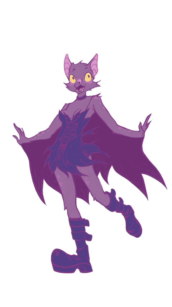 Dontskipmeals1's tweet photo. so huh I messed up in saving my file, here you got one finished bat but in bad quality and another unfinished, but in better quality
#furryart #furrycommunity #batgirl #cute #goth #custom #customfurry #character #furrycharacter #fullbodycharacter #coloredcharacter #digital #bat https://t.co/b2pIETRaDA