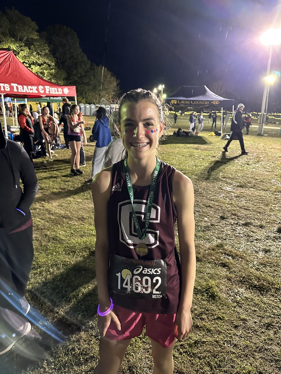 CHS_girlsxctf's tweet image. Great start to the MSTCA twilight invitational! Mia McCusker takes second place in the freshman race with a speedy 13:44 3K! 
@_LionsAthletics
