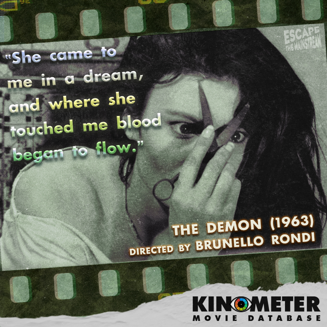 kinometer_com's tweet photo. #EscapeTheMainstream every Monday with our #culthorror film recommendations 😈✝️ The Demon is a disturbing Italian horror drama that unfolds as a young scorned woman possessed becomes the focus of a chilling exorcism performed by a skeptical psychiatrist. #BrunelloRondi https://t.co/APxQRQev3T